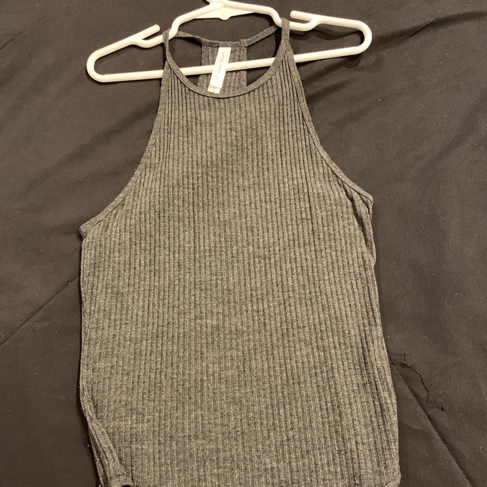 grey bodysuit